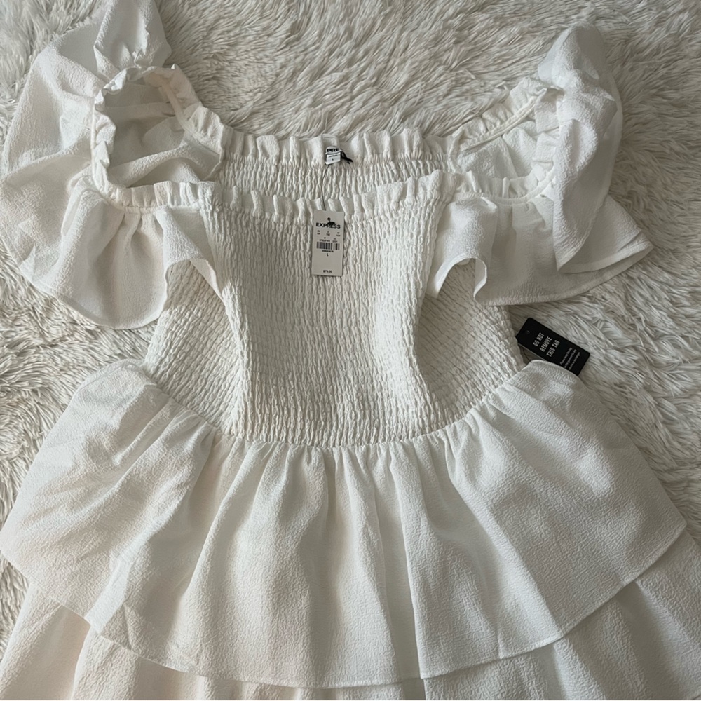 Express white mid dress - Picture 5 of 12